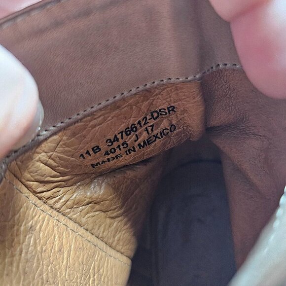 Frye Addie Double Zip Boots In Stone Tan Women’s Size 11 Leather Fall Winter - Picture 10 of 16